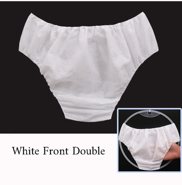 Disposable Panties Underwear Brief Men/Women Spa Travel Massage Front Double