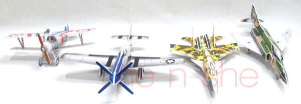 92 PCS 3d Puzzle Flighter Nieuport 17 P51D Mustang F4 Phantom Sukhoi 37 9813-22