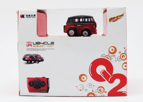 Create Toys Q2 5cm / 2" Mini Infrared RC Remote Control Stunt Car 9253-07