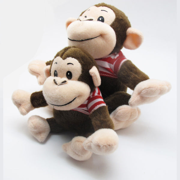 Stuffed Animal and Plush Toy 2 Monkeys 1x 5" and 1x 7"