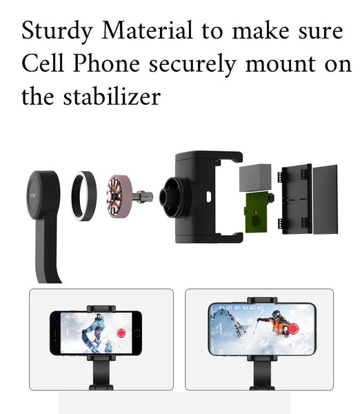 Handheld Gimbal Stabilizer For Android iphone Smartphone Bluetooth Remote Selfie