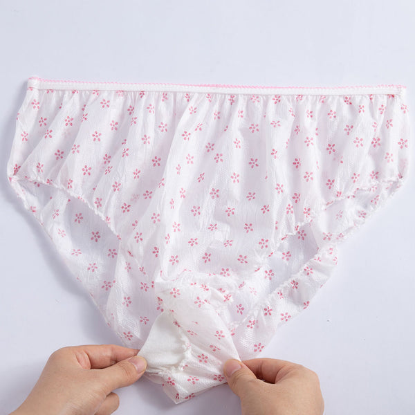 7 PCS JUSTBRAND Premium Women's Disposable Underwear Brief Travel Massage Spa