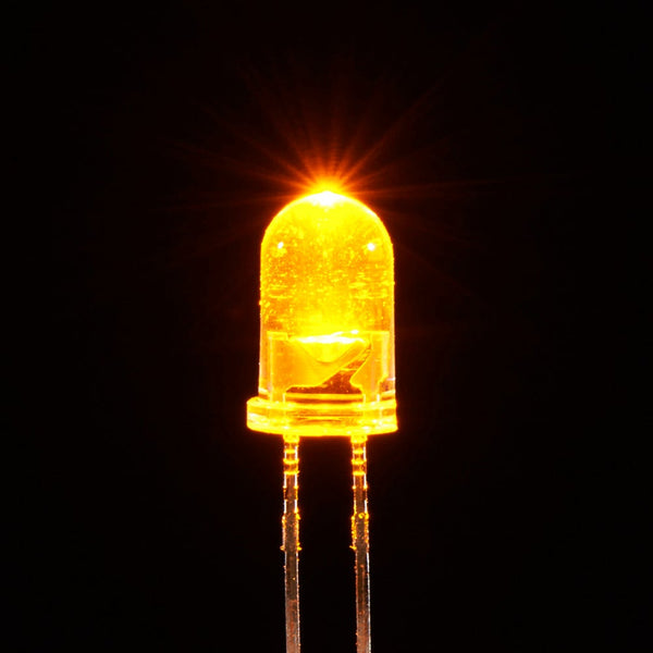 3mm LED Emitting Diodes Light Bulbs Round Top Super Bright Yellow