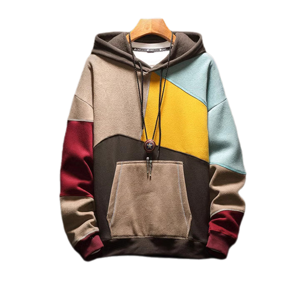 HOD25003 Unisex 100% Polyester Multi Color-patch-up Hoodie