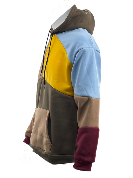 HOD25003 Unisex 100% Polyester Multi Color-patch-up Hoodie