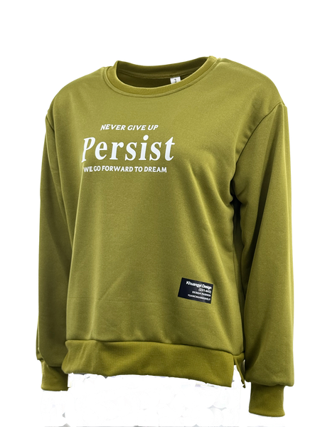 SWT25002 100% Polyester Fleece Soild Color with Solid Chest Print classic Sweatshirt
