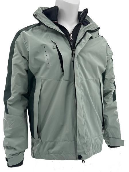 WBR25003 Double Layer (Polyester & Polar Fleece) Detachable Unisex Windbreaker