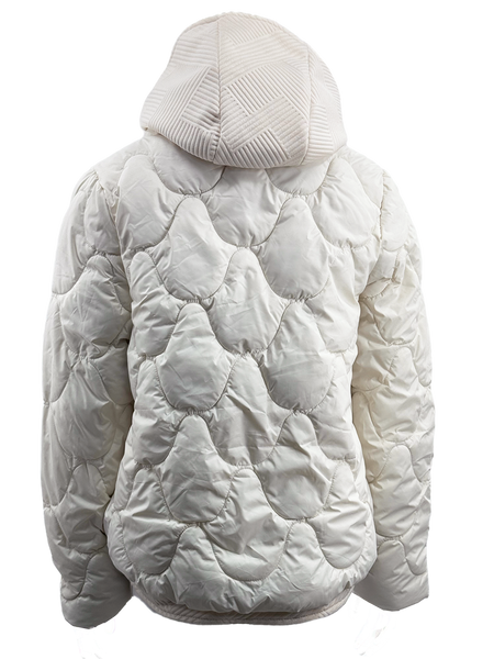 WPJ25001 100% Nylon Body Trimmed with Polyester Hood Women's Quilted Warm Jacket