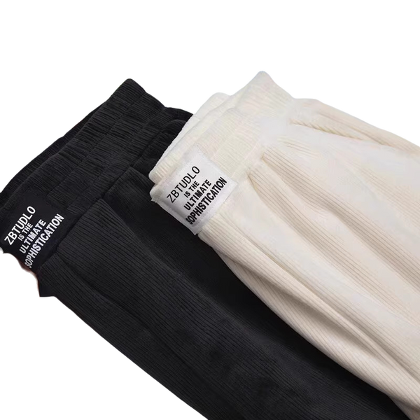WPT25002 100% Polyester Corduroy Women's Sport Casual Pants