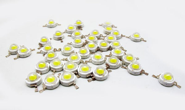 High Power 1W SMD 100 Lumen LED Chip 100 Count  Red 9040-red-100