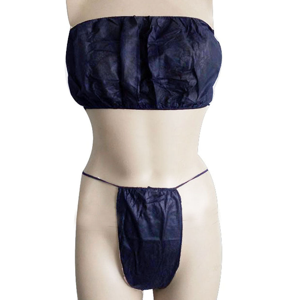 40PCS (20 each) Disposable Women T-Back Thong Underwear & Bras for Spa Massage