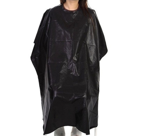 Waterproof Hair Cutting Shampoo Style Cape Hairdressing Hairdresser Gown Black