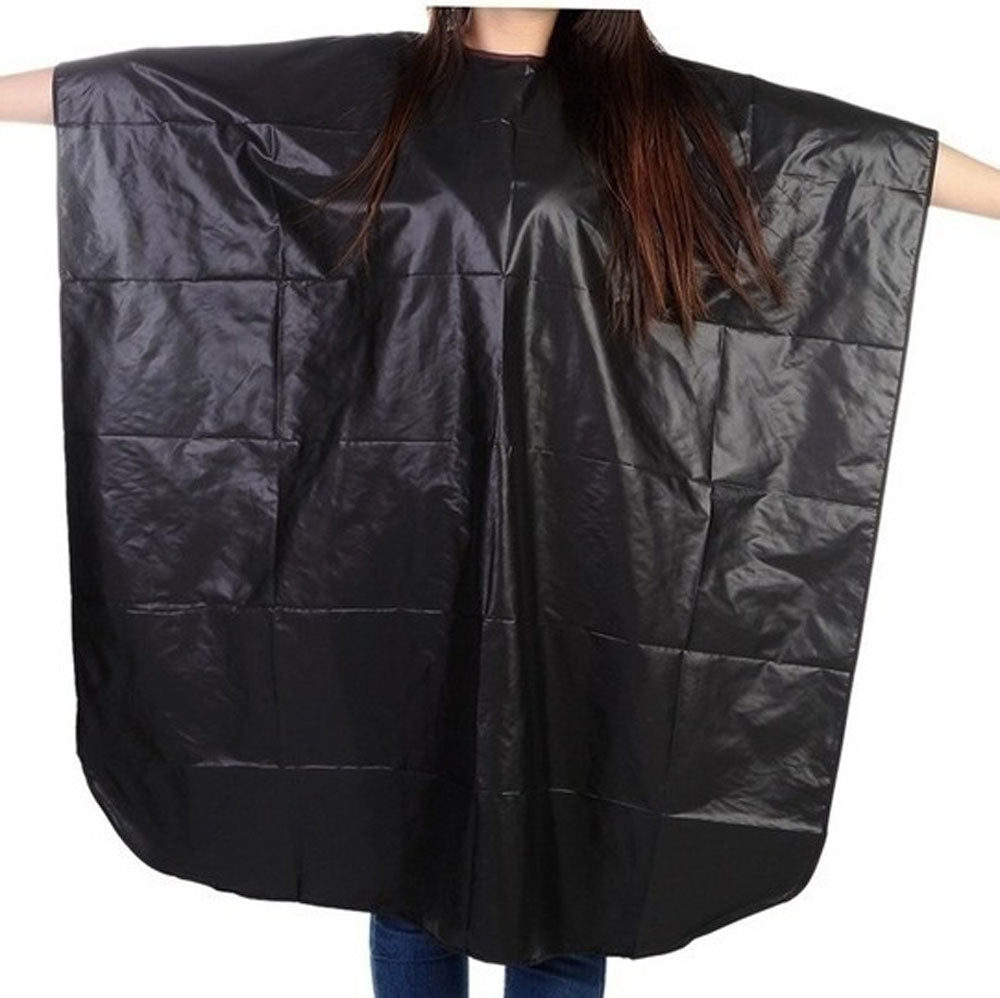 Waterproof Hair Cutting Shampoo Style Cape Hairdressing Hairdresser Gown Black