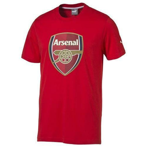Puma Arsenal Men's Crest Tee T-Shirt Red size S 747490-01