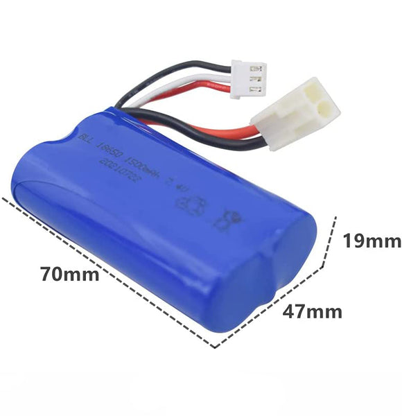Replacement Battery 7.4V 1500mAH for Feilun RC Boat FT009 9299-24