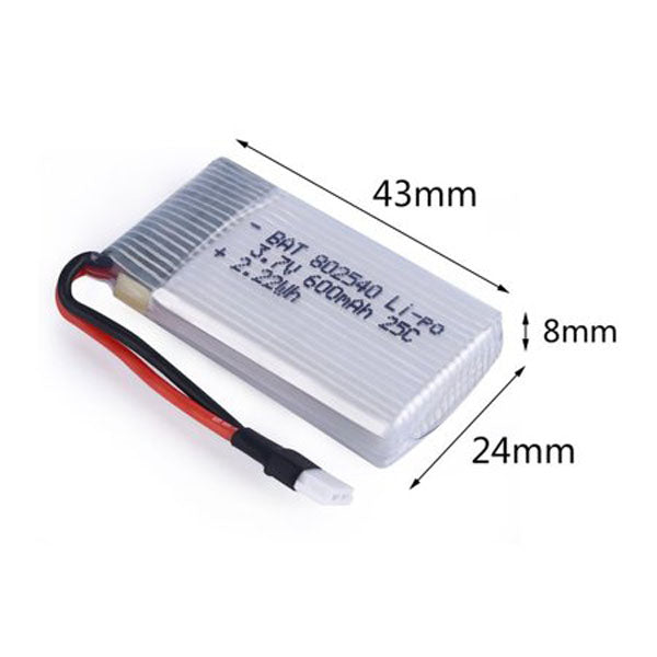3.7V 600maH Replacement Battery for X5 X5C X5SC X5SW 9299-29