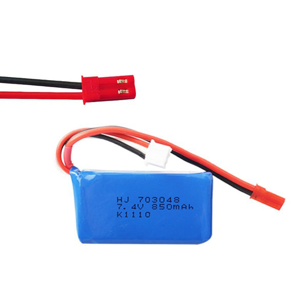 2 PCS Replacement Battery 7.4V 850mAH for WLToys V912 RC Helicopter 9299-32