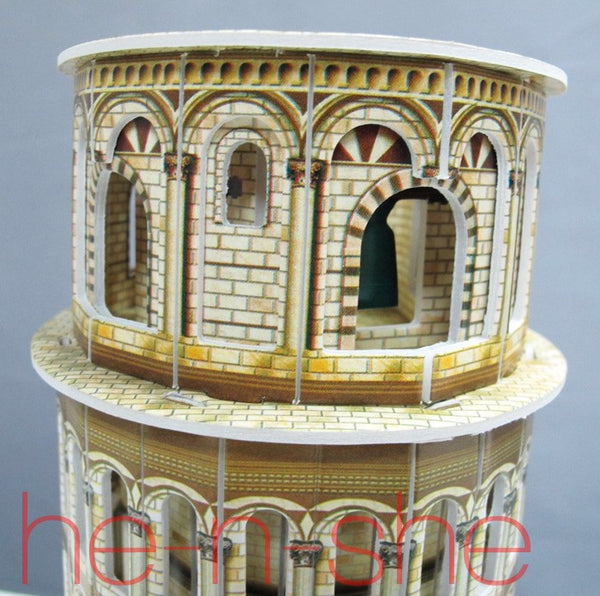 13PCS 3D Puzzle World's Architecture Series The Leaning Tower of Pisa 9807-1