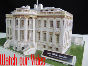 64PCS 3D Puzzle World's Architecture The White House Washington DC 9807-3
