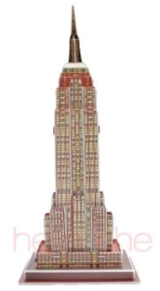 39 PCS 3D Puzzle World's Architecture The Empire State Building New York 9812-5