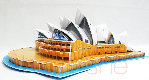 58 PCS 3D Puzzle World's Architecture Series Sydney Opera House Australia 9814_2