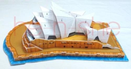 58 PCS 3D Puzzle World's Architecture Series Sydney Opera House Australia 9814_2
