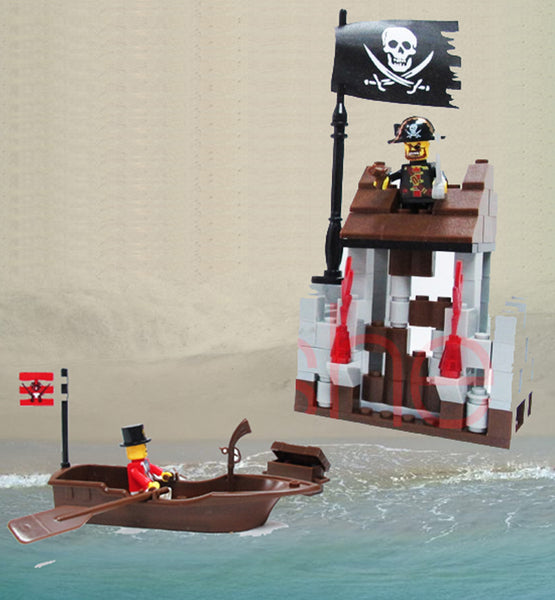 146 pcs Pieces Building Blocks - The Pirates Paradise 9822