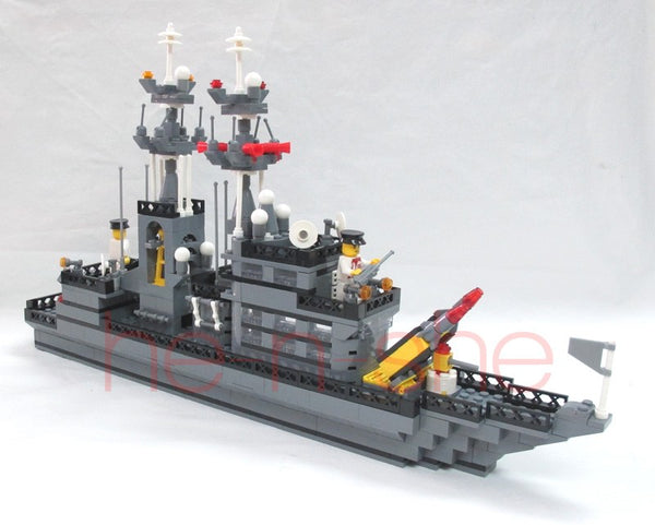 577 PCS Building Blocks Bricks Military Action Guided Missile Frigate 9827