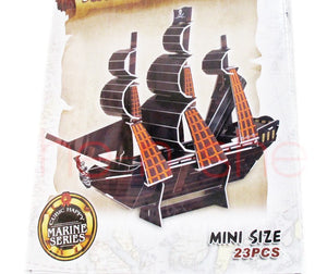 23 PCS 3D Puzzle - The Black Pearl Warship Queen Anne's Revenge 9830-20
