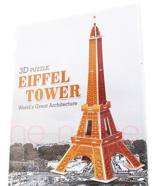 4 Sets 3D Puzzle Burj Al Arab/Eiffel Tower/Sydney Opera House/Notre-Dame De Paris