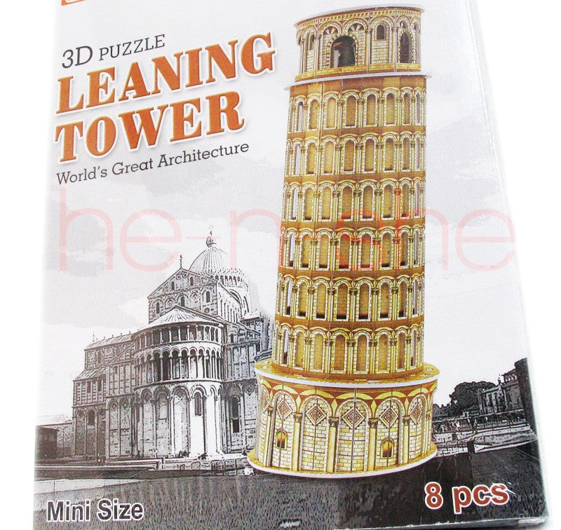 8 PCS 3D Puzzle World's Great Architecture Series The Leaning Tower of Pisa 9830-9