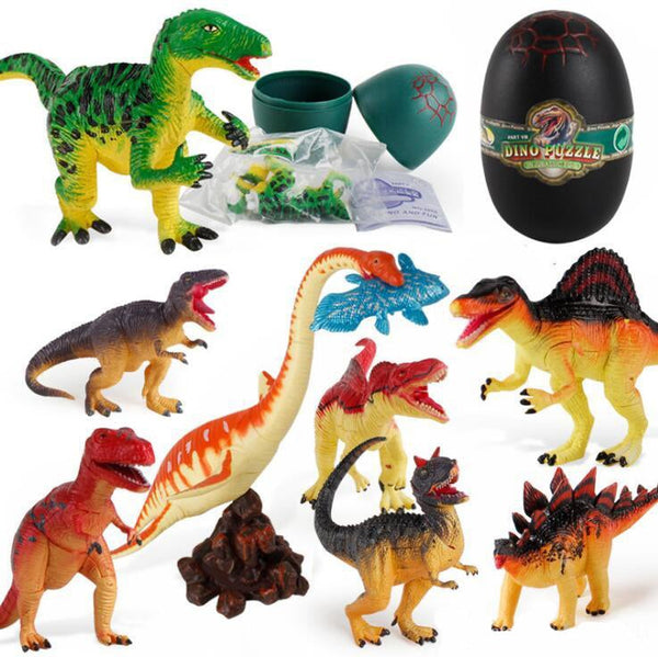 7 different Dino Puzzle Set 3D Puzzle Dinosaur Eggs Building Blocks 9835-7