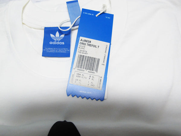 adidas Originals Trefoil Men's Tee T-Shirt White/Black size US XL AJ8828