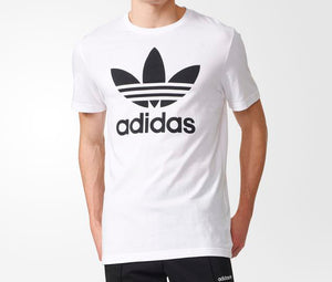 adidas Originals Trefoil Men's Tee T-Shirt White/Black size US XL AJ8828