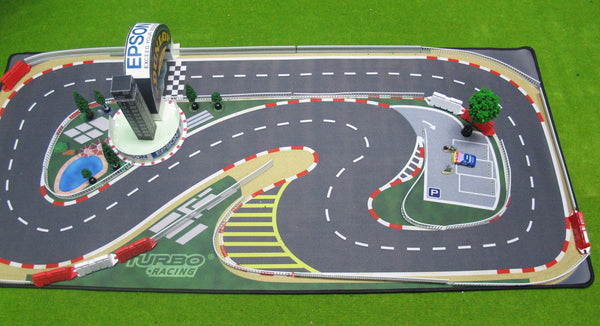 3D Car Racing Track Set Race Track for 1:76 Fully Proportional Turbo Racing RC Cars