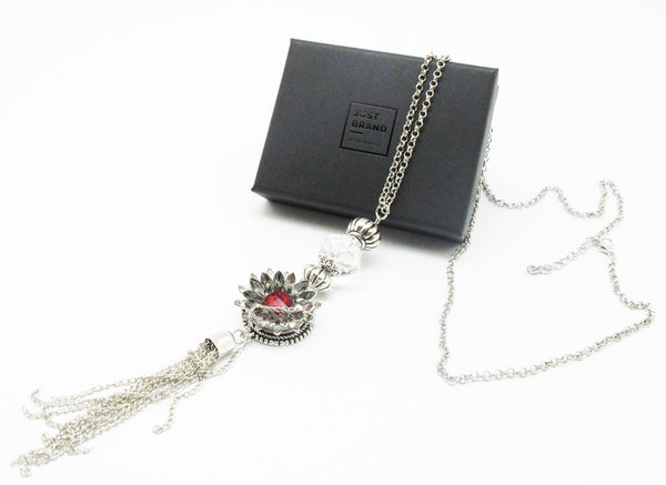 Snap Button Jewelry Necklace Set with 3 Rhinestone Charms Interchangeable