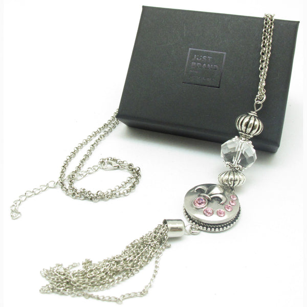 Snap Button Jewelry Necklace Set with 3 Rhinestone Charms Interchangeable