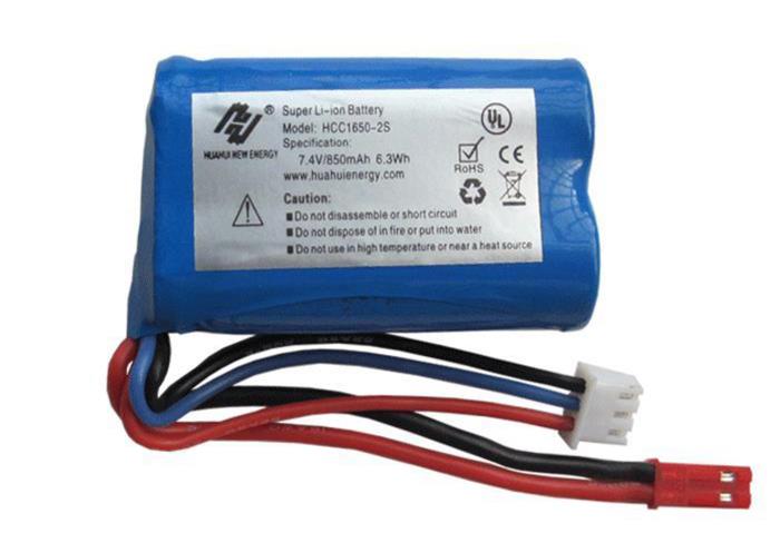 Replacement Battery 7.4V 850mAH Huanqi 956 RC Boat 9299-45