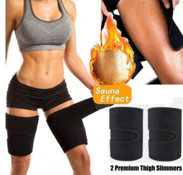 Thermo Thigh Fat Burning Neoprene Compress Thigh Trimmer Belt Leg Shaper