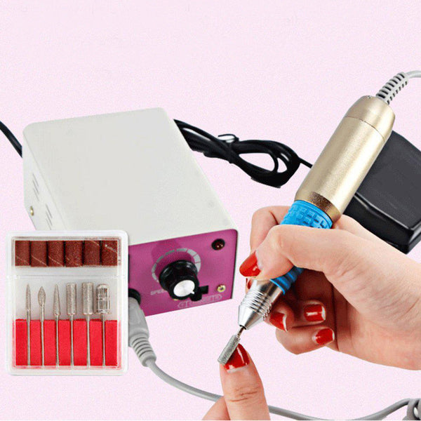 Electric Nail Drill Manicure Drill File Machine with 6 Drill bits 54001