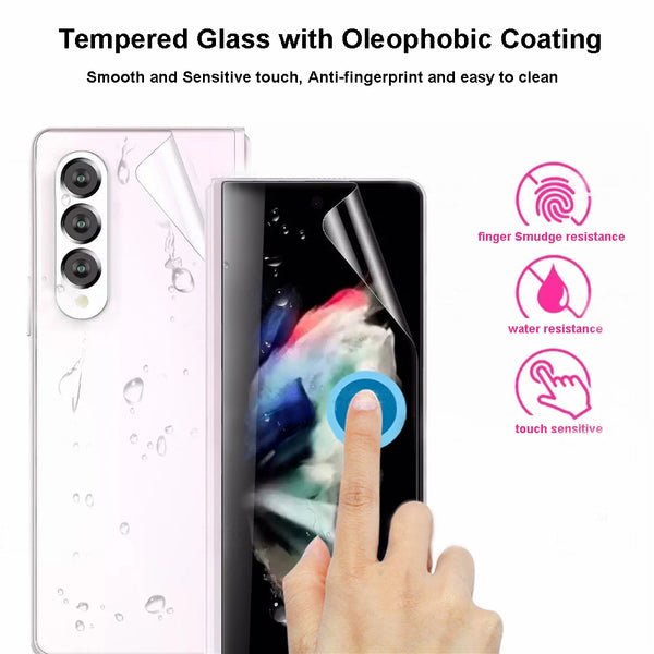 Hybrid TPU Crystal Case and Screen Protector Set for Samsung Galaxy Z Fold3 5G