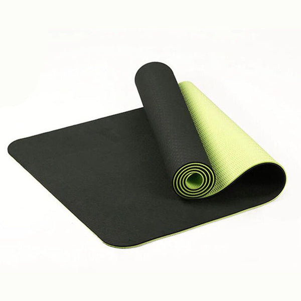 6 mm Durable Exercise Fitness Yoga Mat Non-Slip Meditation Pilates Fitness Pad