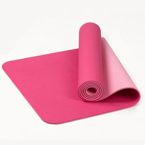 6 mm Durable Exercise Fitness Yoga Mat Non-Slip Meditation Pilates Fitness Pad